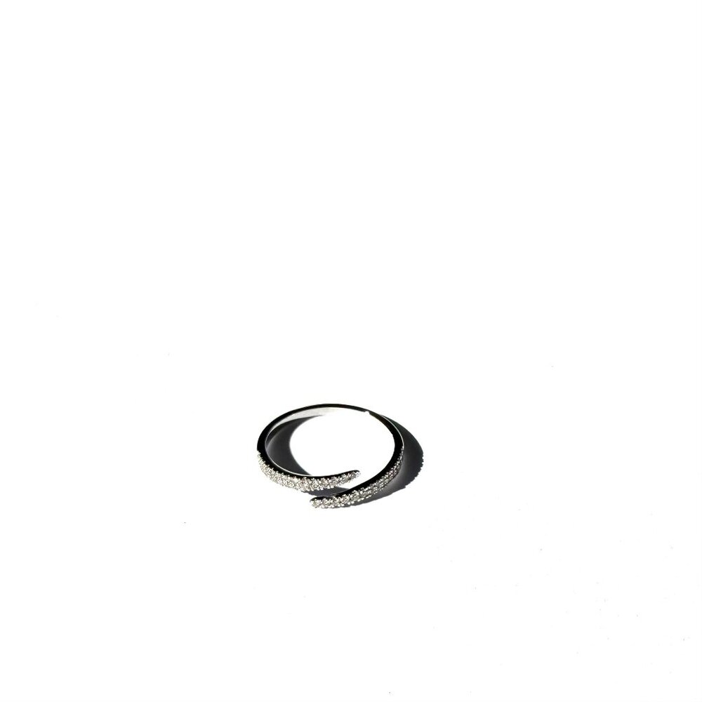 Ring Concierge Open Diamond Wrap Ring 14K White Gold Size 7 - Picture 5 of 7
